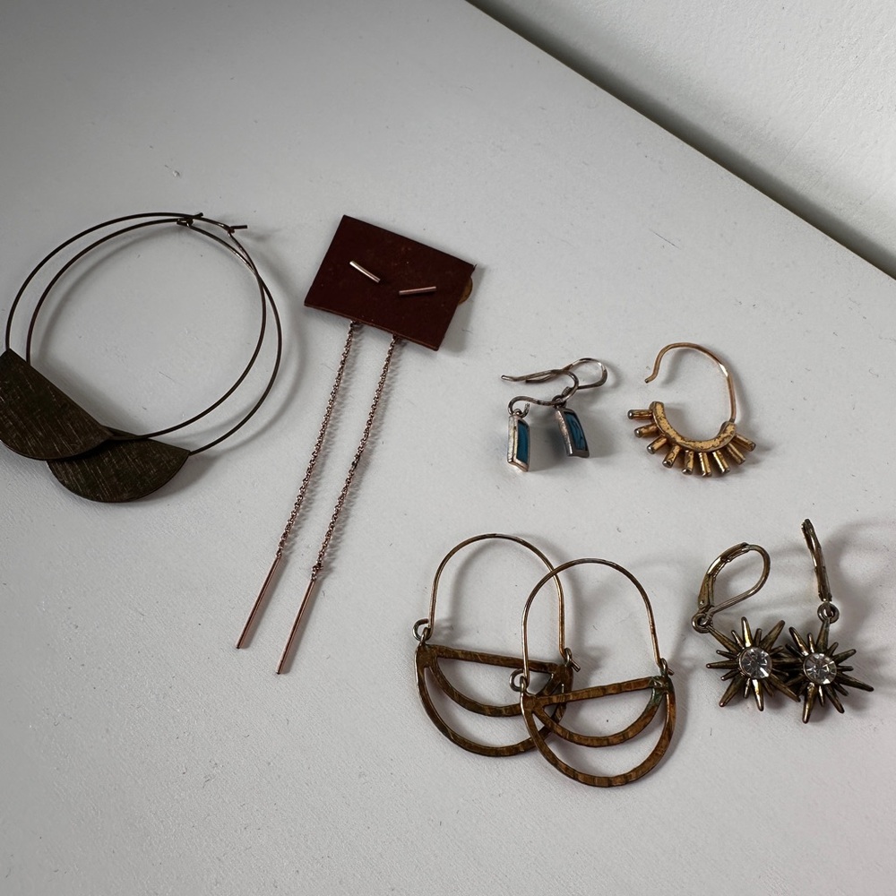 Statement & Hoop Earring Set